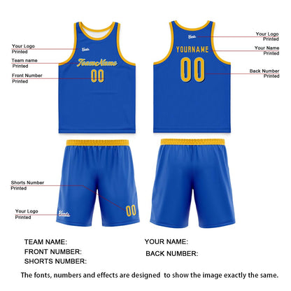 Custom Blue Wide Shoulder Basketball Jersey, Breathable Mesh Team Uniform for Adult & Yout