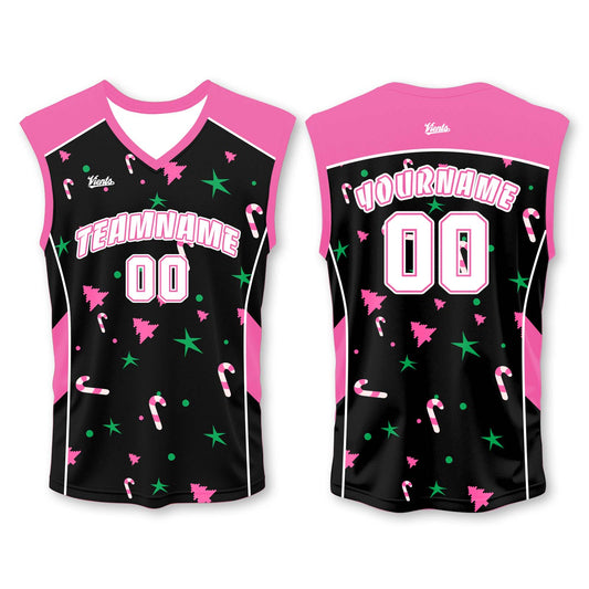Custom Black Pink Wide Shoulder Basketball Jersey - Breathable Mesh Team Uniform for Adult & Yout