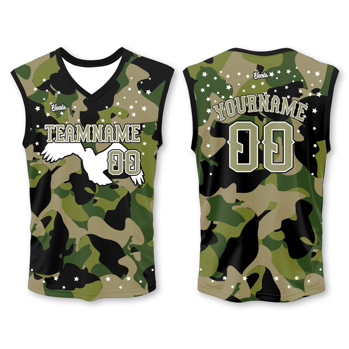 Custom Military Green White Black Wide Shoulder Basketball Jersey - Breathable Mesh Team Uniform for Adult & Yout