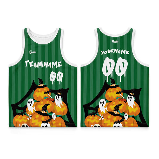 Custom Green White Thin Strap Basketball Jersey - Breathable Mesh Training Uniform for Adults & Youth