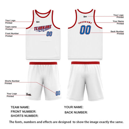 Custom Red Light Beige Wide Shoulder Basketball Jersey, Breathable Mesh Team Uniform for Adult & Yout