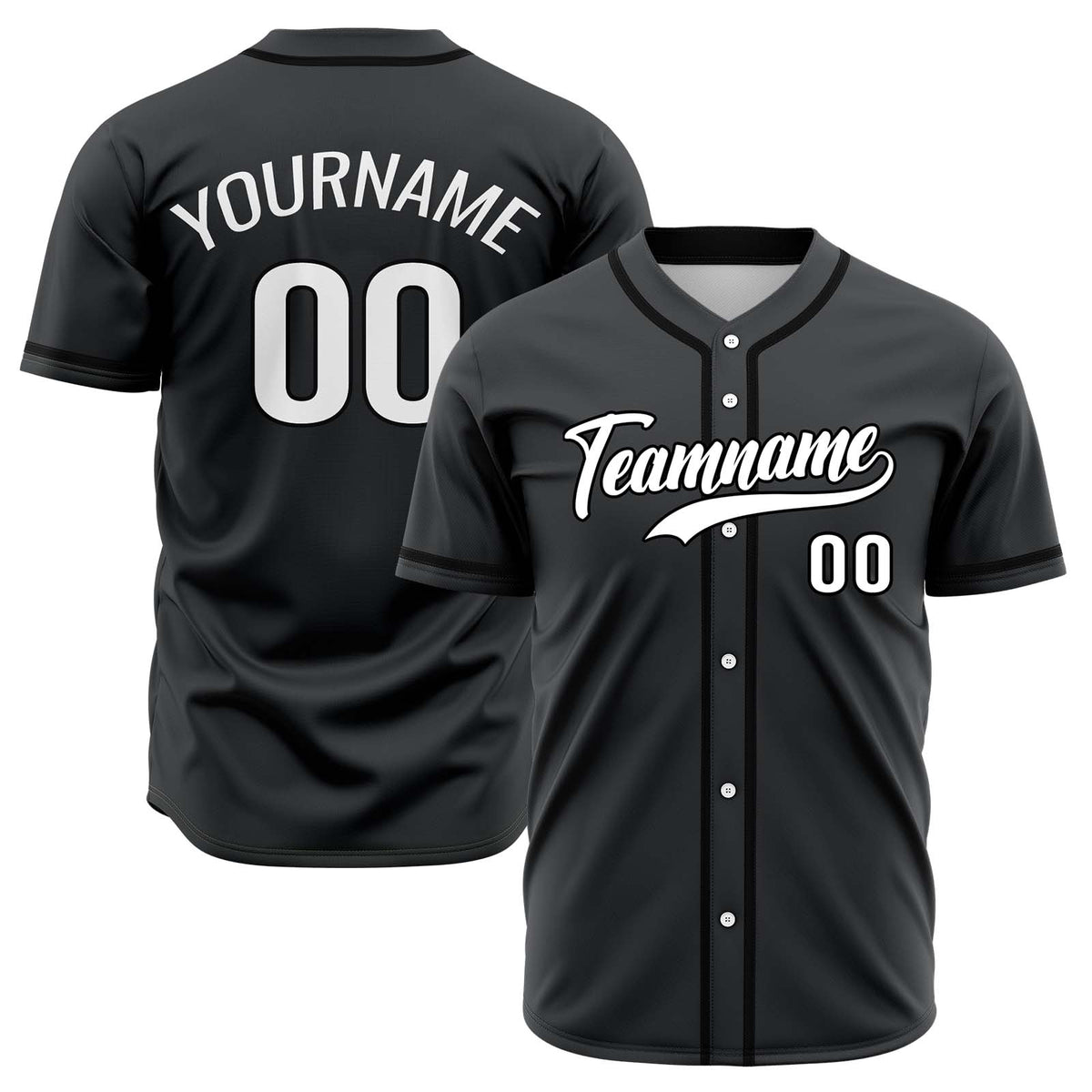 Custom Black Hip Hop Baseball Jersey Stitched & Printed & Personalized Name Number Shirts