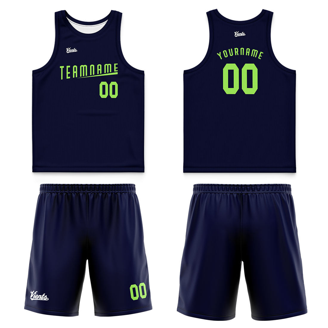 Custom Dark Blue Gray Green Wide Shoulder Basketball Jersey, Breathable Mesh Team Uniform for Adult & Yout