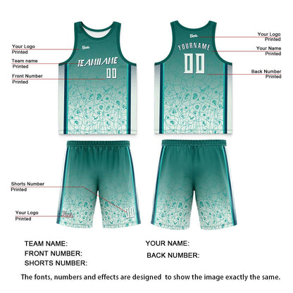 Custom Light Blue Dark Blue Wide Shoulder Basketball Jersey, Breathable Mesh Team Uniform for Adult & Yout