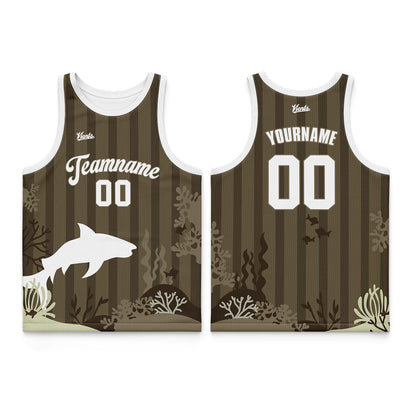 Custom Light Orange White Wide Shoulder Basketball Jersey, Breathable Mesh Team Uniform for Adult & Yout