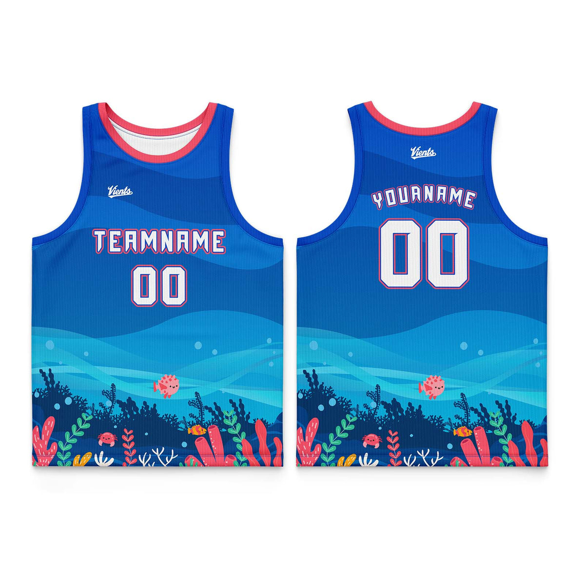 Custom Blue Light Blue Dark Blue Wide Shoulder Basketball Jersey, Breathable Mesh Team Uniform for Adult & Yout