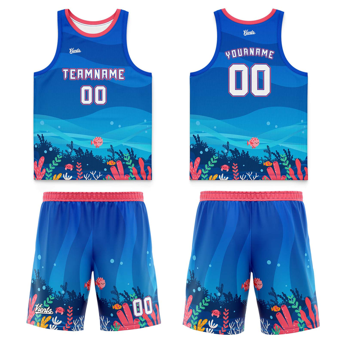 Custom Blue Light Blue Dark Blue Wide Shoulder Basketball Jersey, Breathable Mesh Team Uniform for Adult & Yout