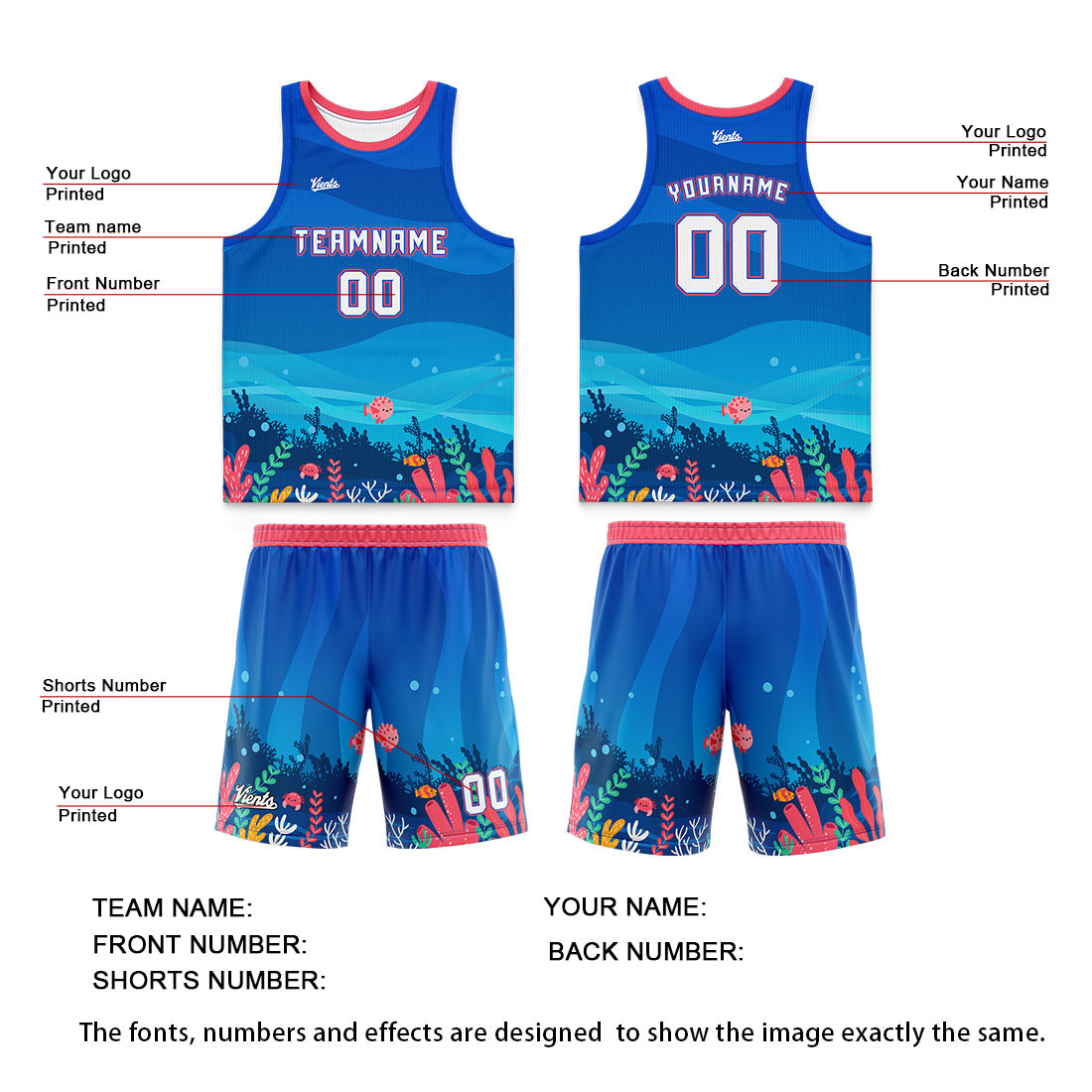 Custom Blue Light Blue Dark Blue Wide Shoulder Basketball Jersey, Breathable Mesh Team Uniform for Adult & Yout