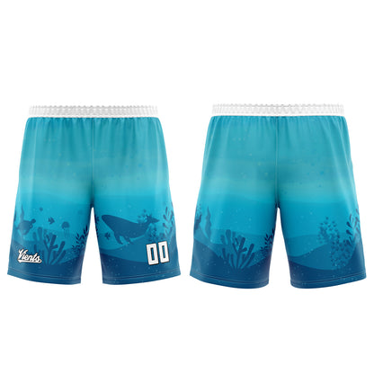 Custom Sky Blue White Wide Shoulder Basketball Jersey, Breathable Mesh Team Uniform for Adult & Yout