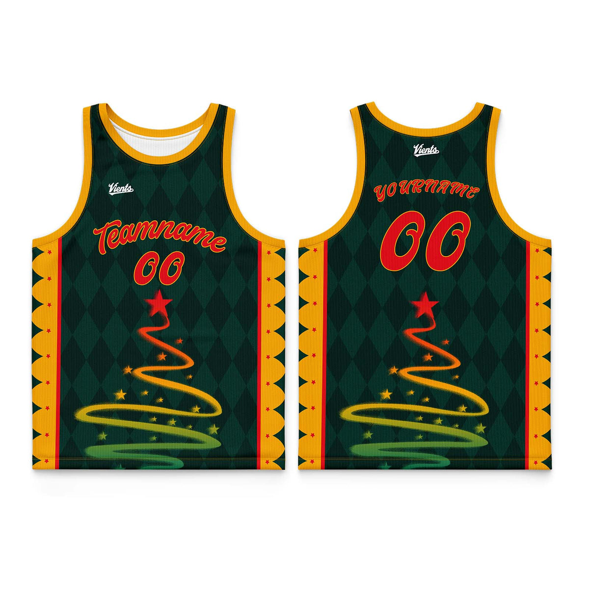 Custom Green Red Wide Shoulder Basketball Jersey, Breathable Mesh Team Uniform for Adult & Yout
