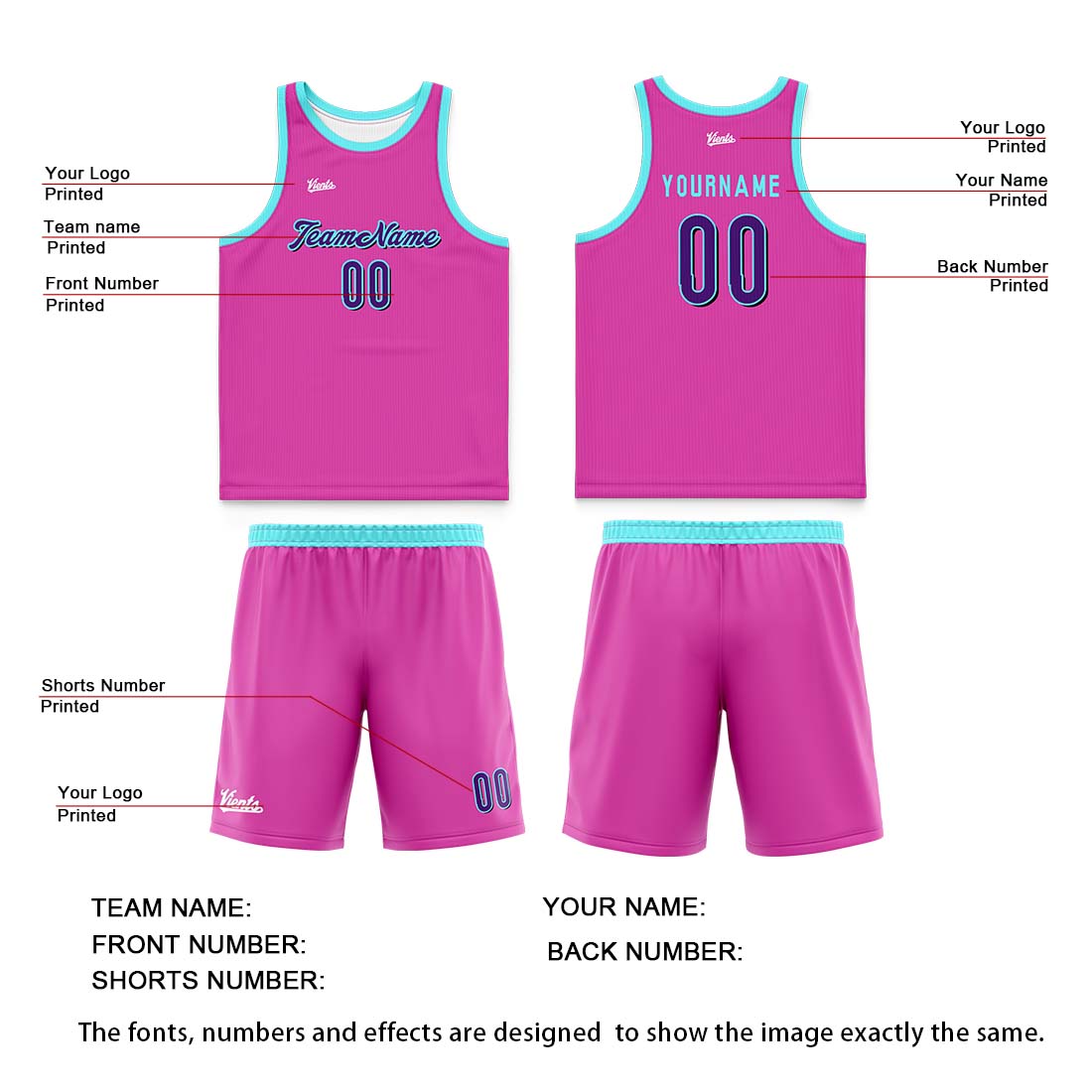 Custom Black Pink Wide Shoulder Basketball Jersey, Breathable Mesh Team Uniform for Adult & Yout