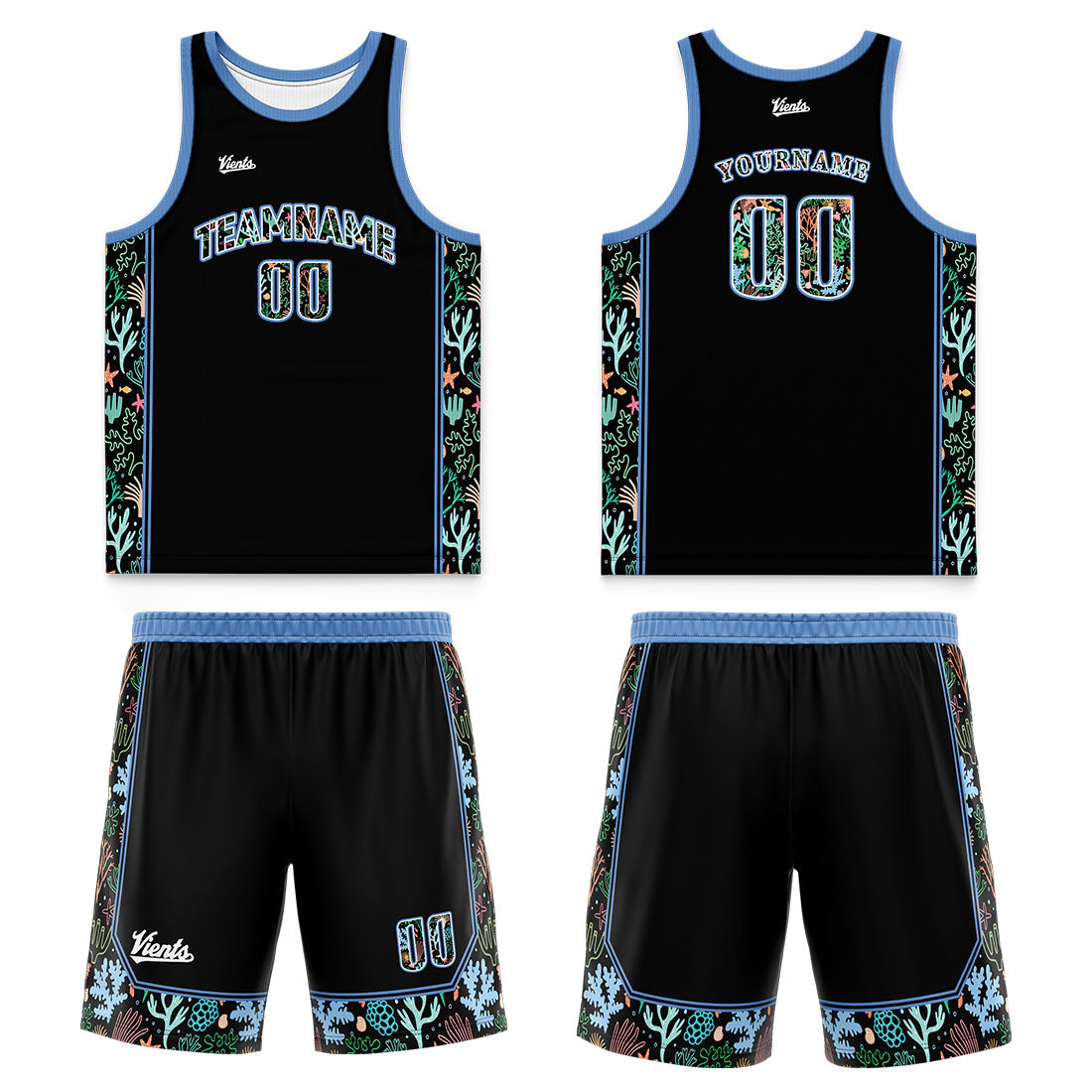 Custom Aqua Blue Orange Wide Shoulder Basketball Jersey, Breathable Mesh Team Uniform for Adult & Yout