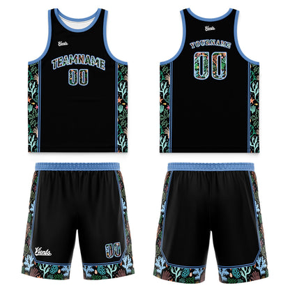 Custom Aqua Blue Orange Wide Shoulder Basketball Jersey, Breathable Mesh Team Uniform for Adult & Yout