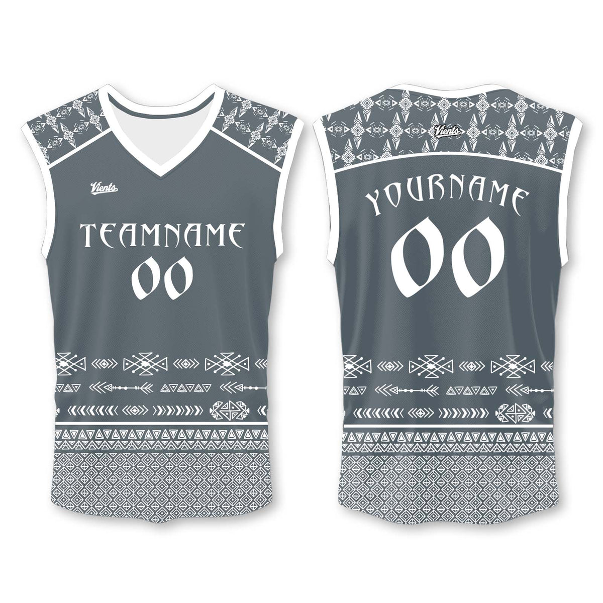 Custom Grey White Wide Shoulder Basketball Jersey - Breathable Mesh Team Uniform for Adult & Yout