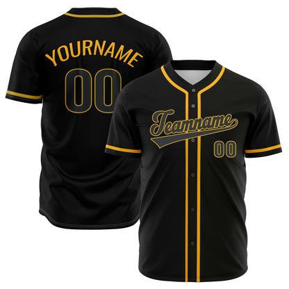 Custom Black Hip Hop Baseball Jersey Stitched & Printed & Personalized Name Number Shirts