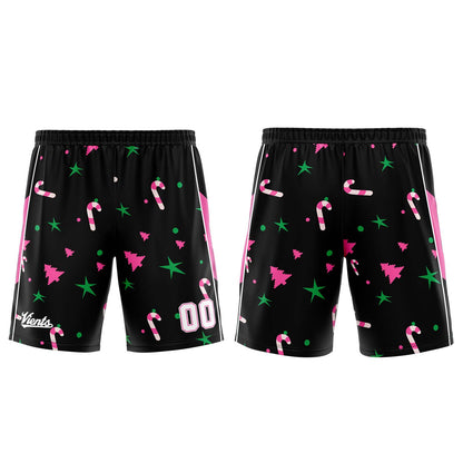 Custom Black Pink Thin Strap Basketball Jersey, Breathable Mesh Training Uniform for Adults & Youth
