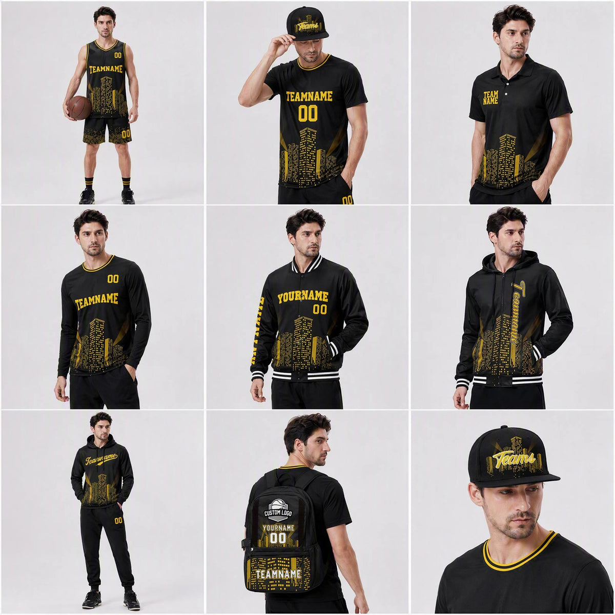 Custom Reversible Basketball Suit for Adults and Kids Personalized Jersey Black&White