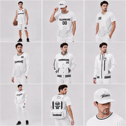Custom Reversible Basketball Suit for Adults and Kids Personalized Jersey Black&White