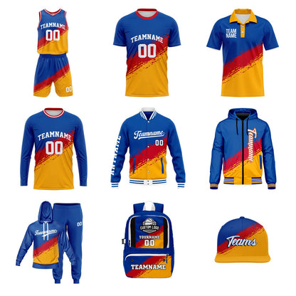 Custom Brush Basketball Suit Kids Adults Personalized Jersey