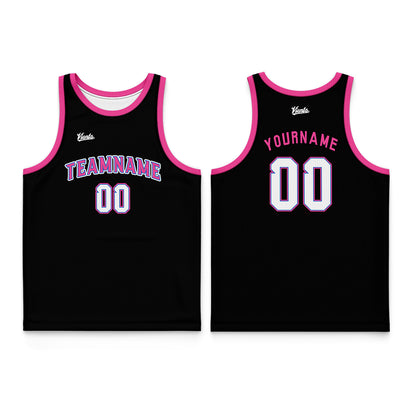 Custom Black Gold Wide Shoulder Basketball Jersey, Breathable Mesh Team Uniform for Adult & Yout