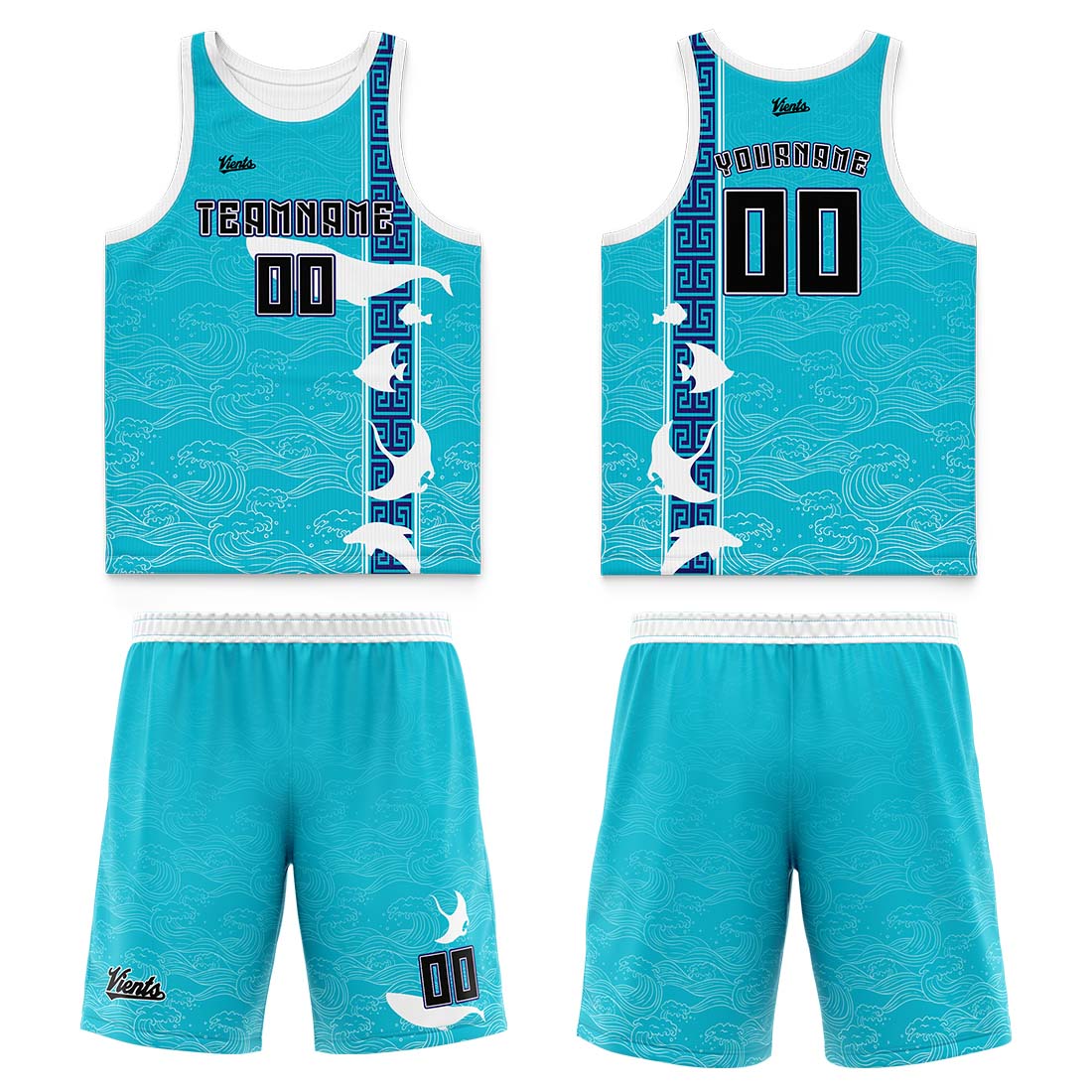 Custom Blue Black Wide Shoulder Basketball Jersey, Breathable Mesh Team Uniform for Adult & Yout