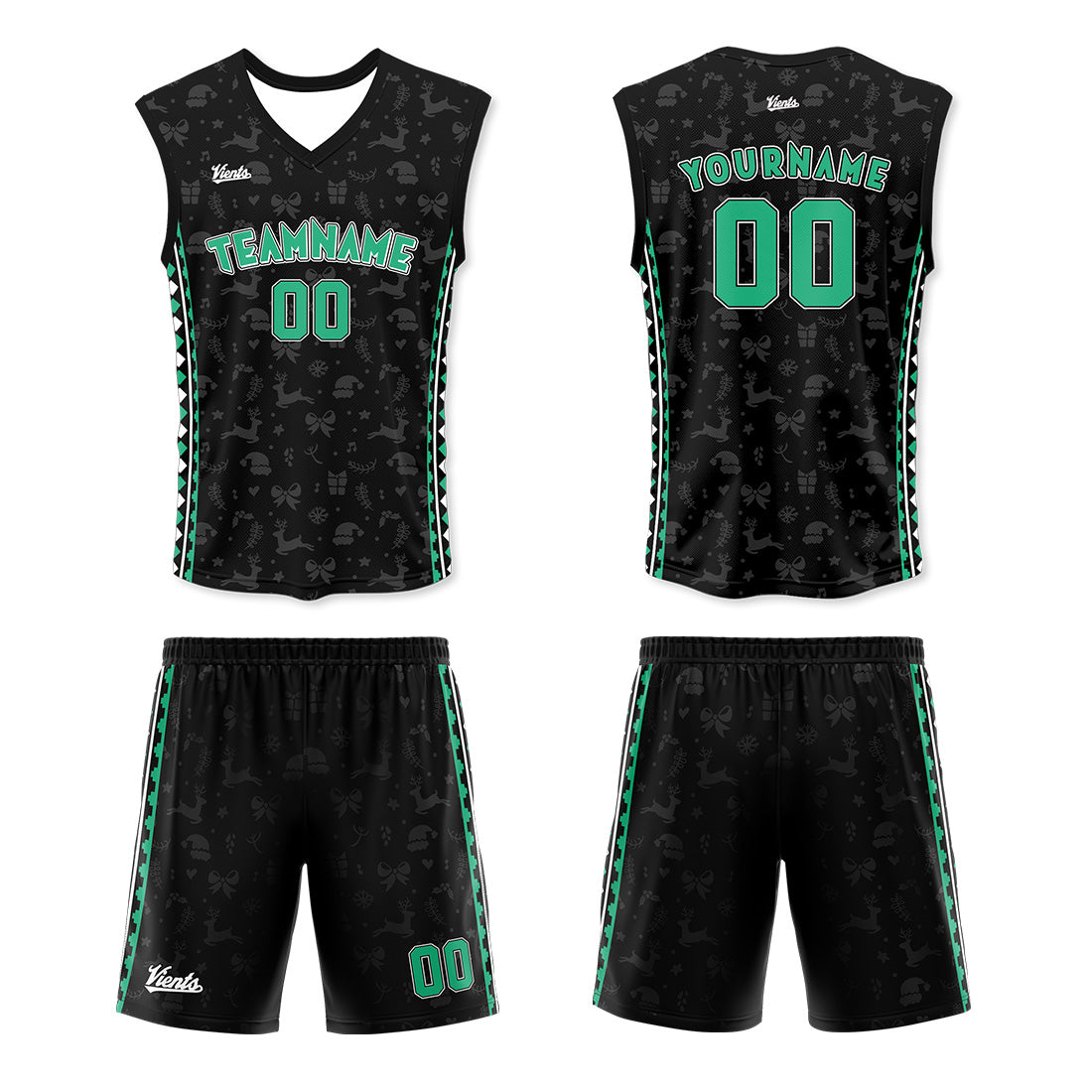 Custom Black Green Thin Strap Basketball Jersey, Breathable Mesh Training Uniform for Adults & Youth