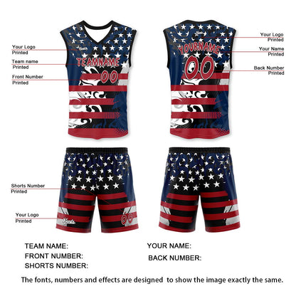Custom Black Red Blue Thin Strap Basketball Jersey, Breathable Mesh Training Uniform for Adults & Youth