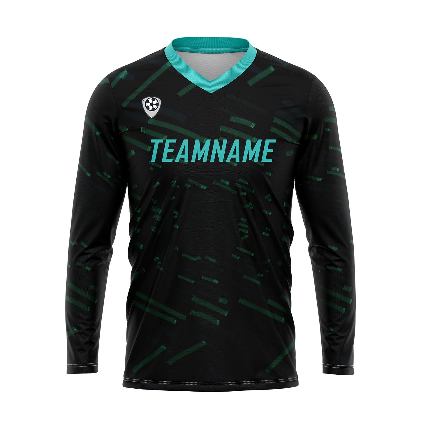 Custom Green Blue Basketball Soccer Football Shooting Long T-Shirt for Adults and Kids