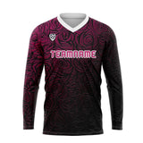 Custom Rose Basketball Soccer Football Shooting Long T-Shirt for Adults and Kids