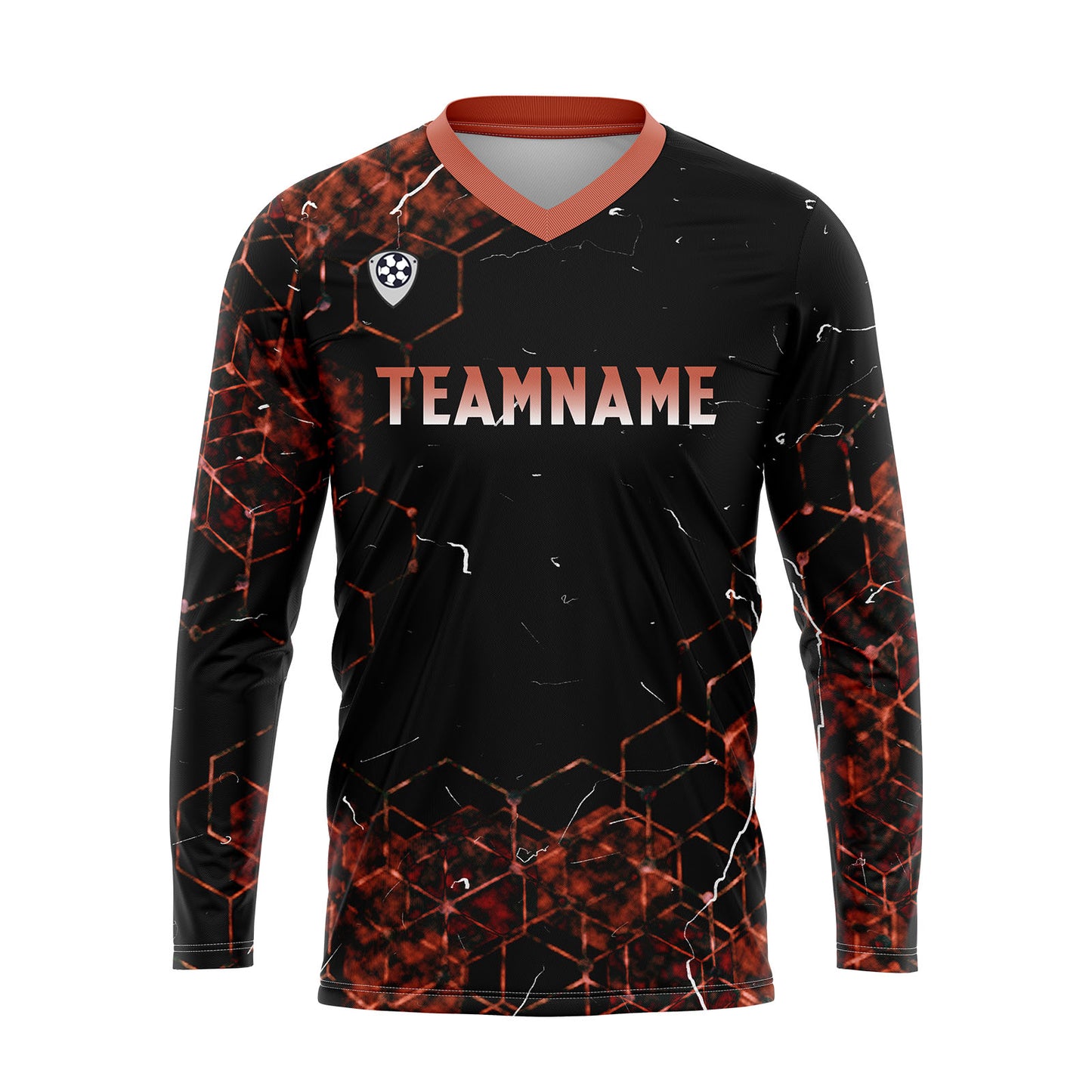 Custom Orange Basketball Soccer Football Shooting Long T-Shirt for Adults and Kids