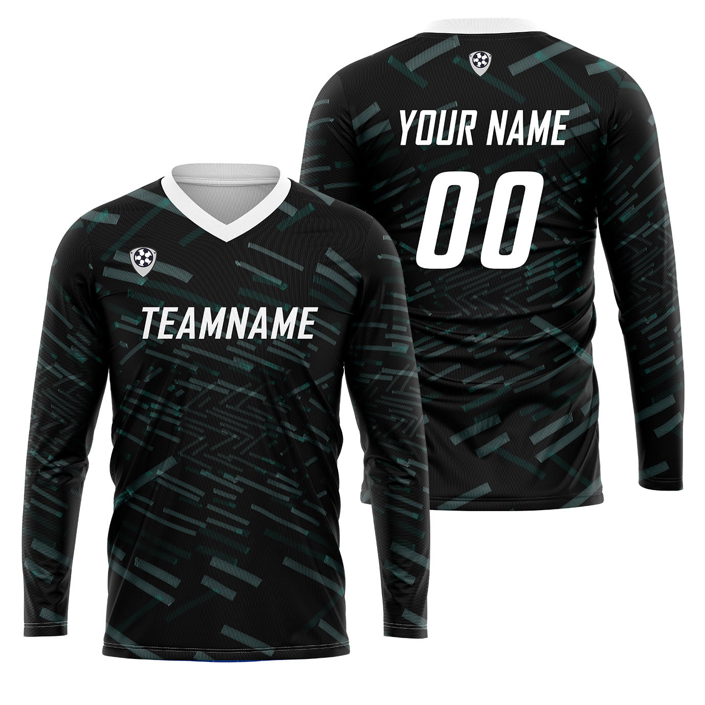 Custom Green White Basketball Soccer Football Shooting Long T-Shirt for Adults and Kids