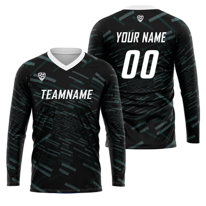 Custom Green White Basketball Soccer Football Shooting Long T-Shirt for Adults and Kids