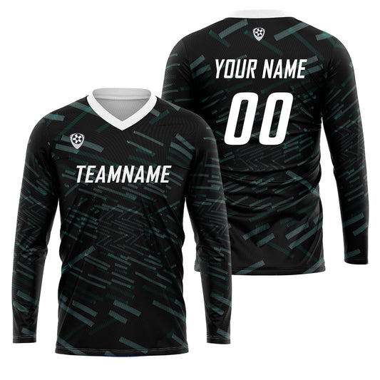 Custom Green White Basketball Soccer Football Shooting Long T-Shirt for Adults and Kids