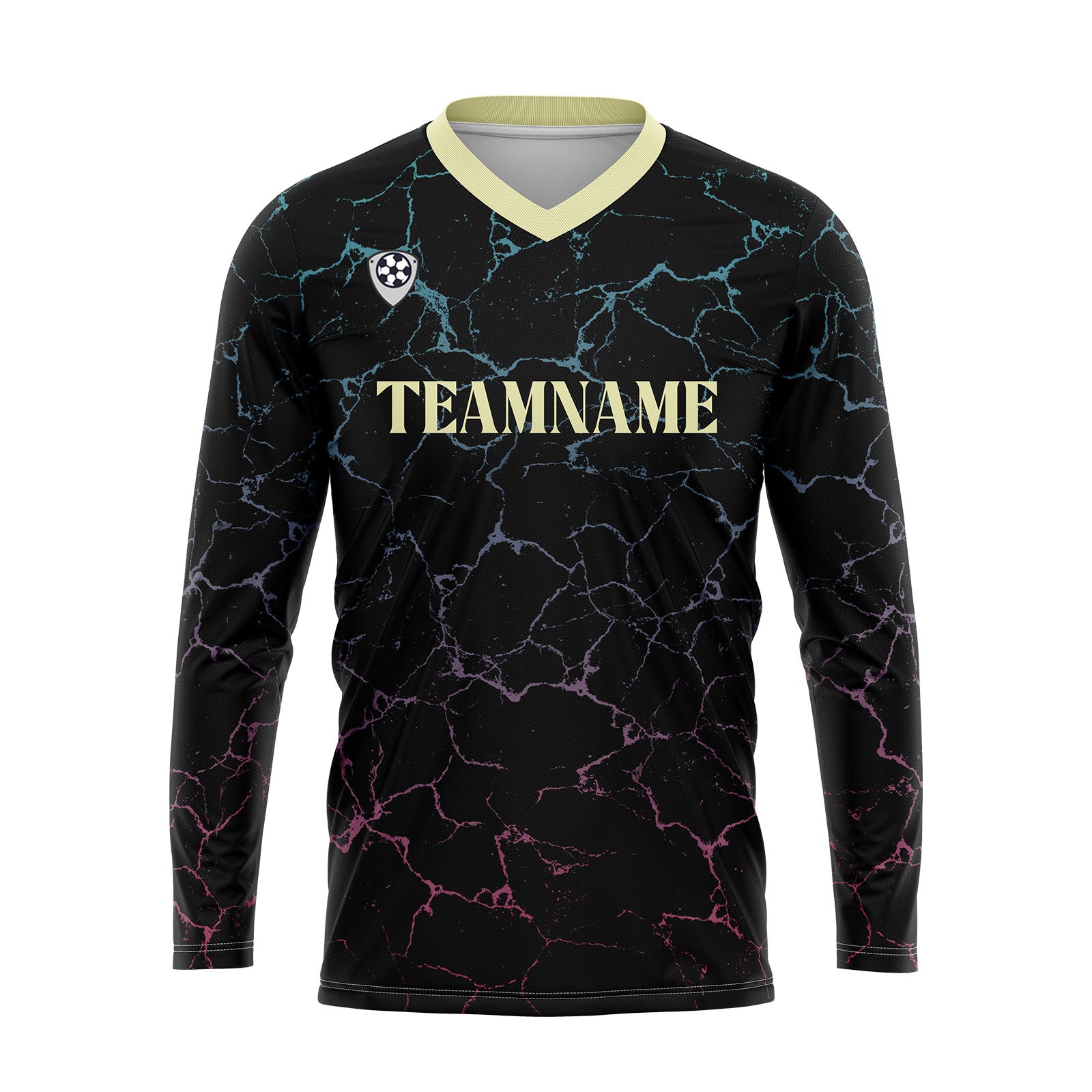 Custom Black Yellow Basketball Soccer Football Shooting Long T-Shirt for Adults and Kids