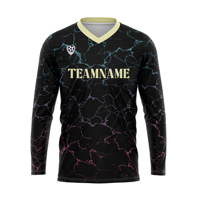 Custom Black Yellow Basketball Soccer Football Shooting Long T-Shirt for Adults and Kids
