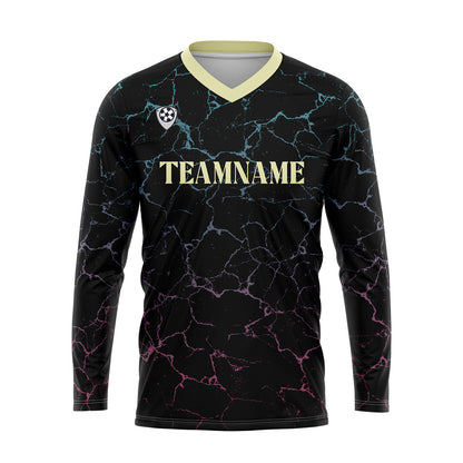 Custom Black Yellow Basketball Soccer Football Shooting Long T-Shirt for Adults and Kids