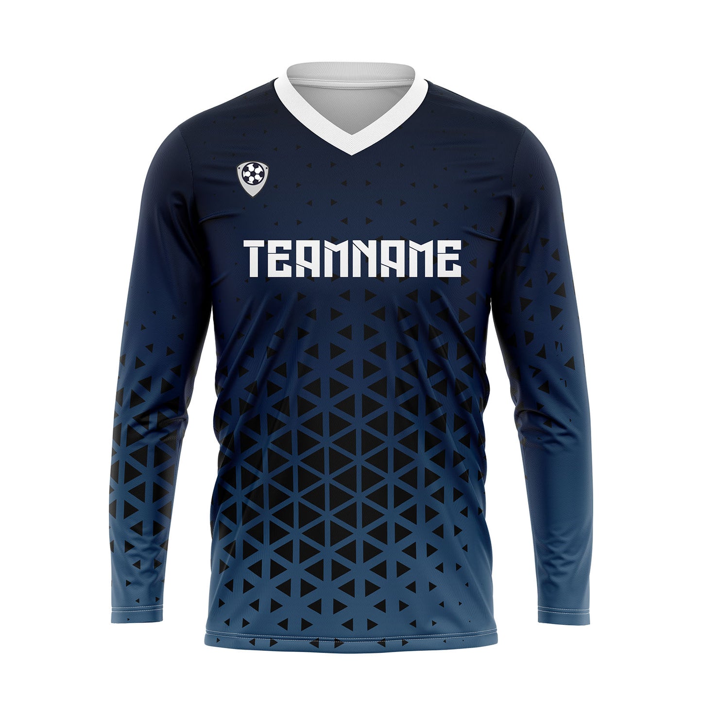 Custom Blue White Basketball Soccer Football Shooting Long T-Shirt for Adults and Kids