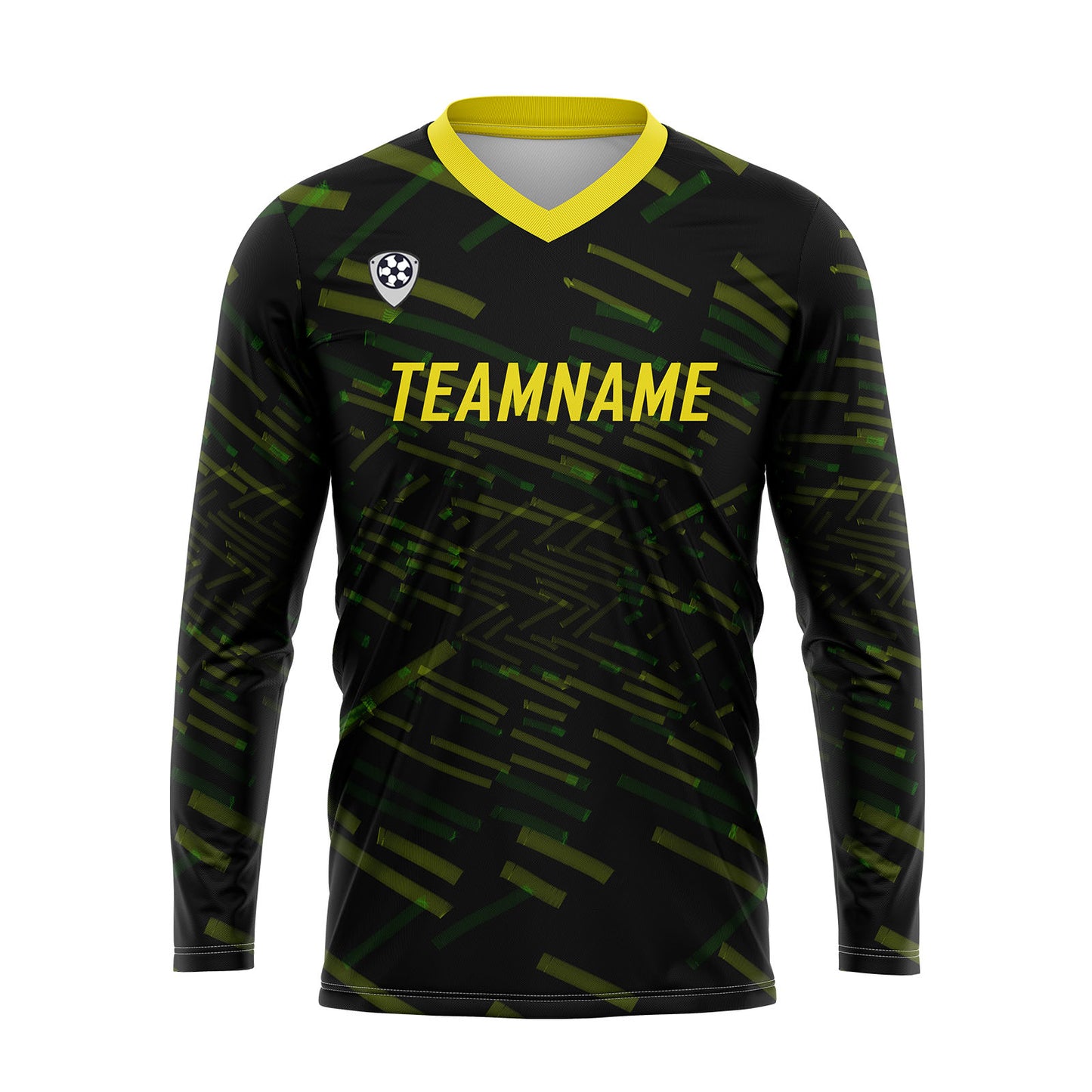 Custom Green Yellow Basketball Soccer Football Shooting Long T-Shirt for Adults and Kids