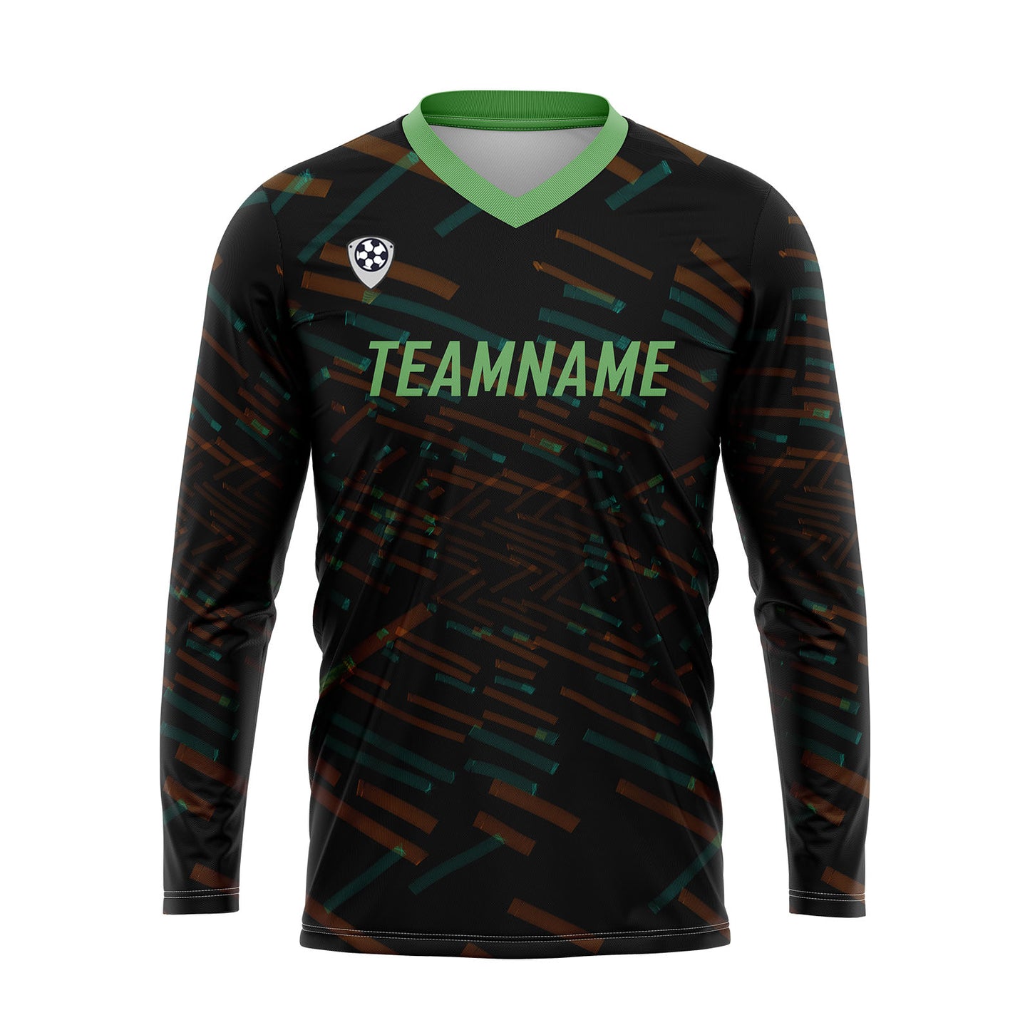 Custom Orange Green Basketball Soccer Football Shooting Long T-Shirt for Adults and Kids