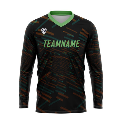 Custom Orange Green Basketball Soccer Football Shooting Long T-Shirt for Adults and Kids