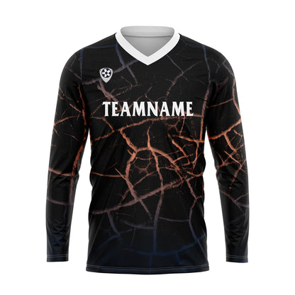 Custom Orange Blue Basketball Soccer Football Shooting Long T-Shirt for Adults and Kids