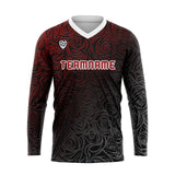 Custom Red Basketball Soccer Football Shooting Long T-Shirt for Adults and Kids