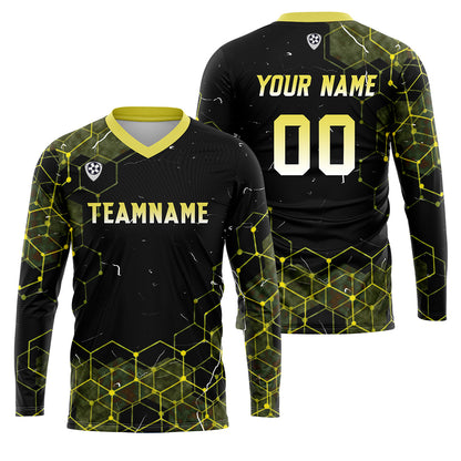 Custom Yellow Basketball Soccer Football Shooting Long T-Shirt for Adults and Kids