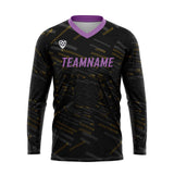 Custom Yellow Purple Basketball Soccer Football Shooting Long T-Shirt for Adults and Kids