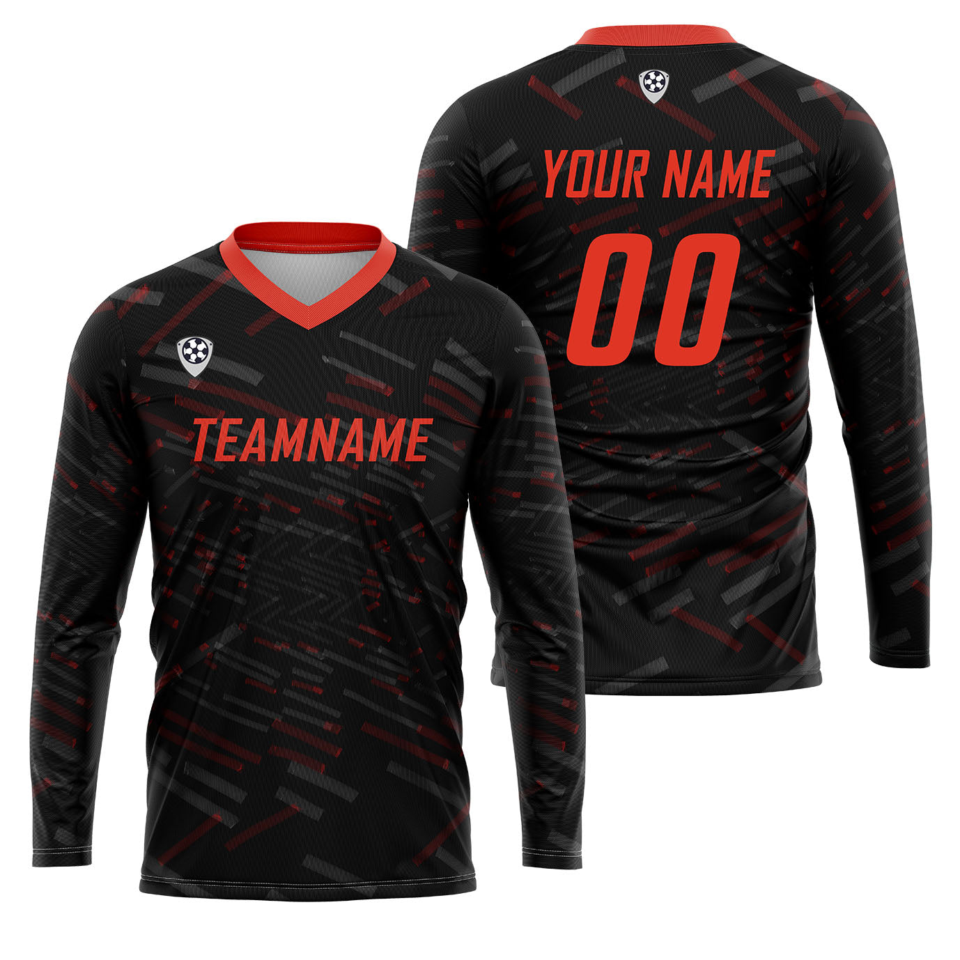 Custom Red White Basketball Soccer Football Shooting Long T-Shirt for Adults and Kids