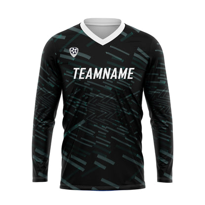 Custom Green White Basketball Soccer Football Shooting Long T-Shirt for Adults and Kids