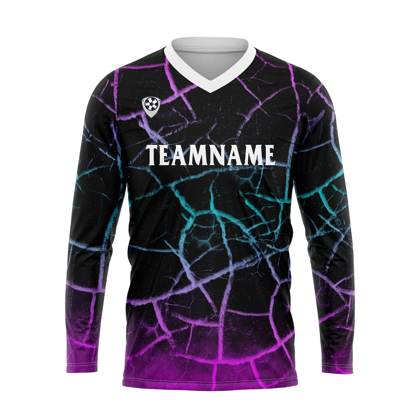 Custom Blue Powder Basketball Soccer Football Shooting Long T-Shirt for Adults and Kids