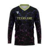 Custom Black Green Basketball Soccer Football Shooting Long T-Shirt for Adults and Kids