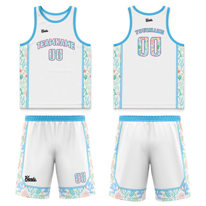 Custom Yellow White Wide Shoulder Basketball Jersey, Breathable Mesh Team Uniform for Adult & Yout
