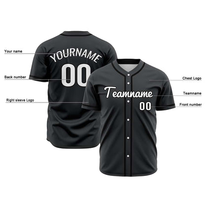 Custom Black Hip Hop Baseball Jersey Stitched & Printed & Personalized Name Number Shirts